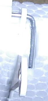 CLose up of rudder slot